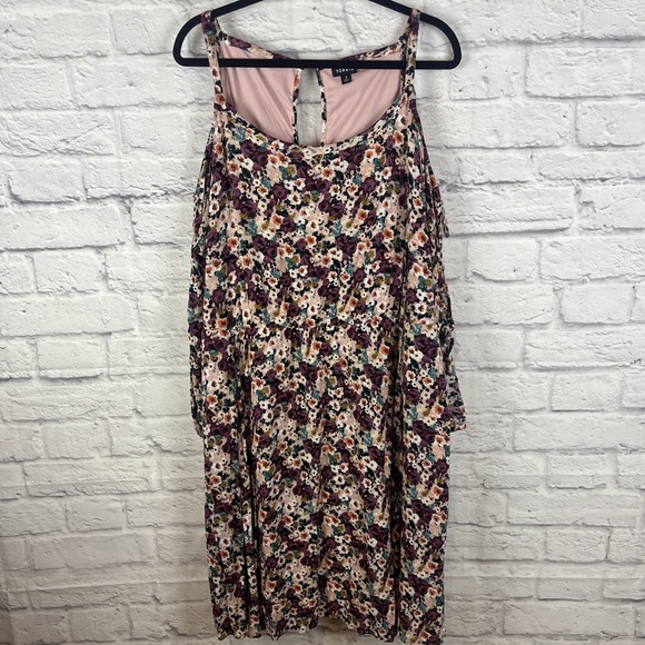 torrid Dresses & Skirts - Torrid Whimsigoth Romantic Floral Coquette Cold  Shoulder Sun Dress Size 3